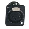 CONNETTORE XLR DAP AUDIO XFC103B 3 POLI FEMMINA DA PANNELLO